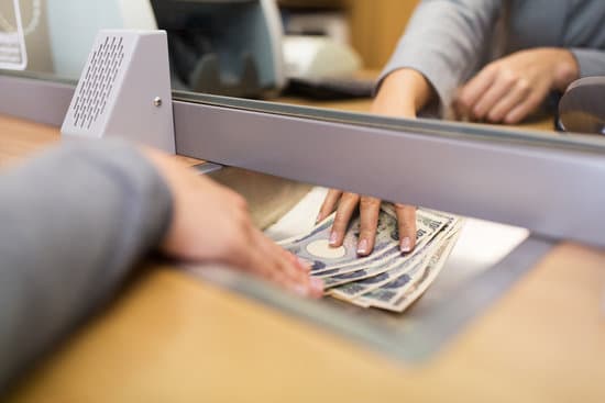 young employee receiving money