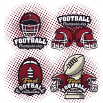 college football players - divider