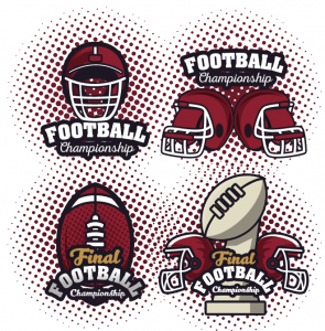 college football players - divider