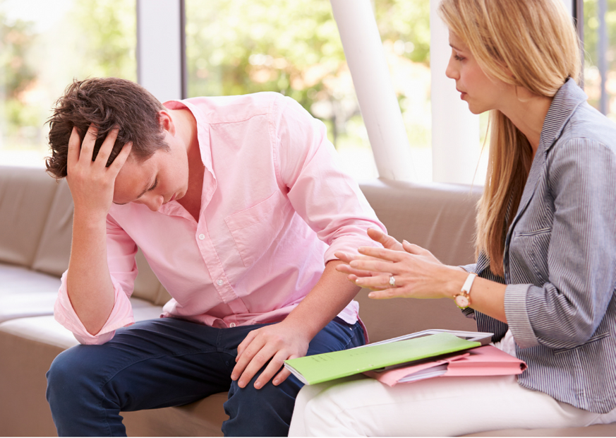 depression - consultation college male student