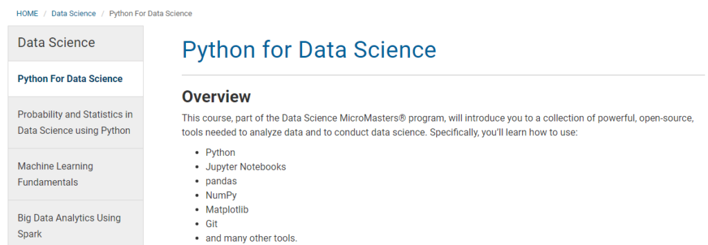 Free Online College Courses for Data Science 3