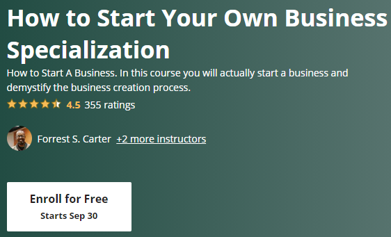 Free Online Entrepreneurship Courses - 1