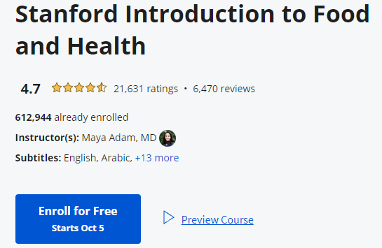 Free Online Food and Nutrition Co 1