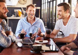 fraternities - men in conversation