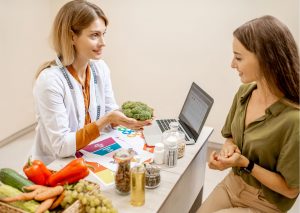 registered dietitian at work
