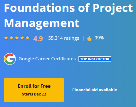 Foundations of Project Management (Online Course)