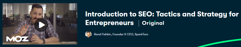 Introduction to SEO - Tactics and Strategy for Entrepreneurs (Online Course)