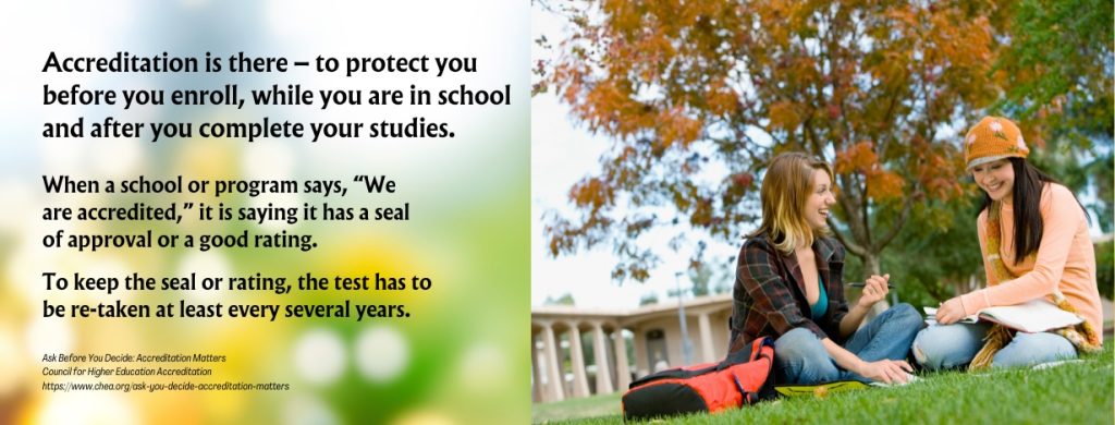 Avoid a Non-Accredited School - fact
