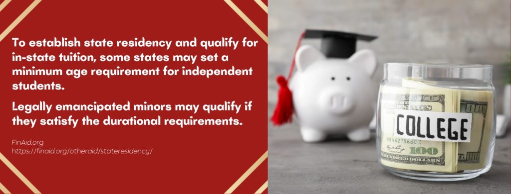 Prove Financial Independence For In-State Tuition - fact