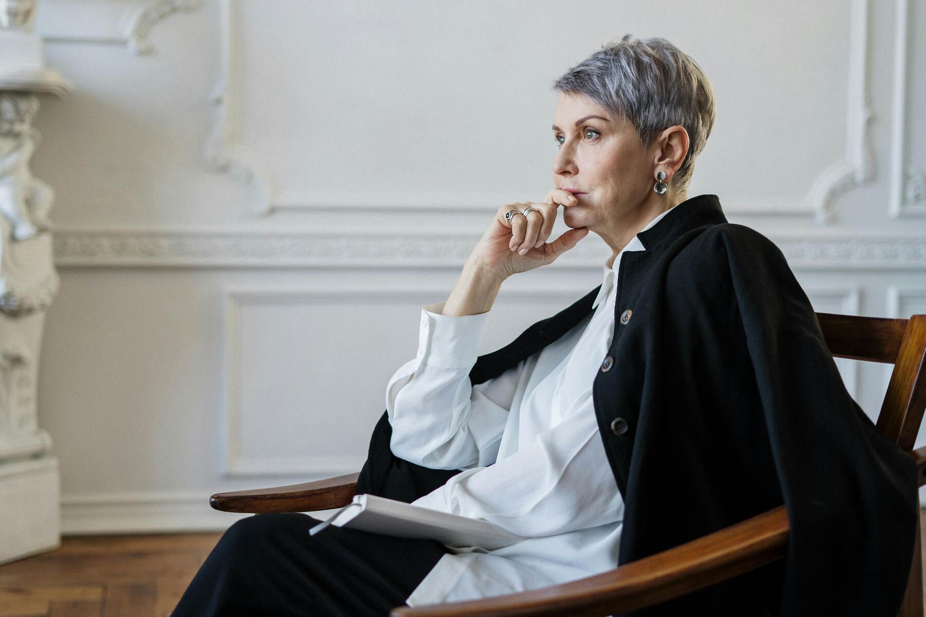 A behavioral analyst in a formal attire