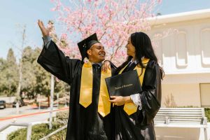 Two happy graduates