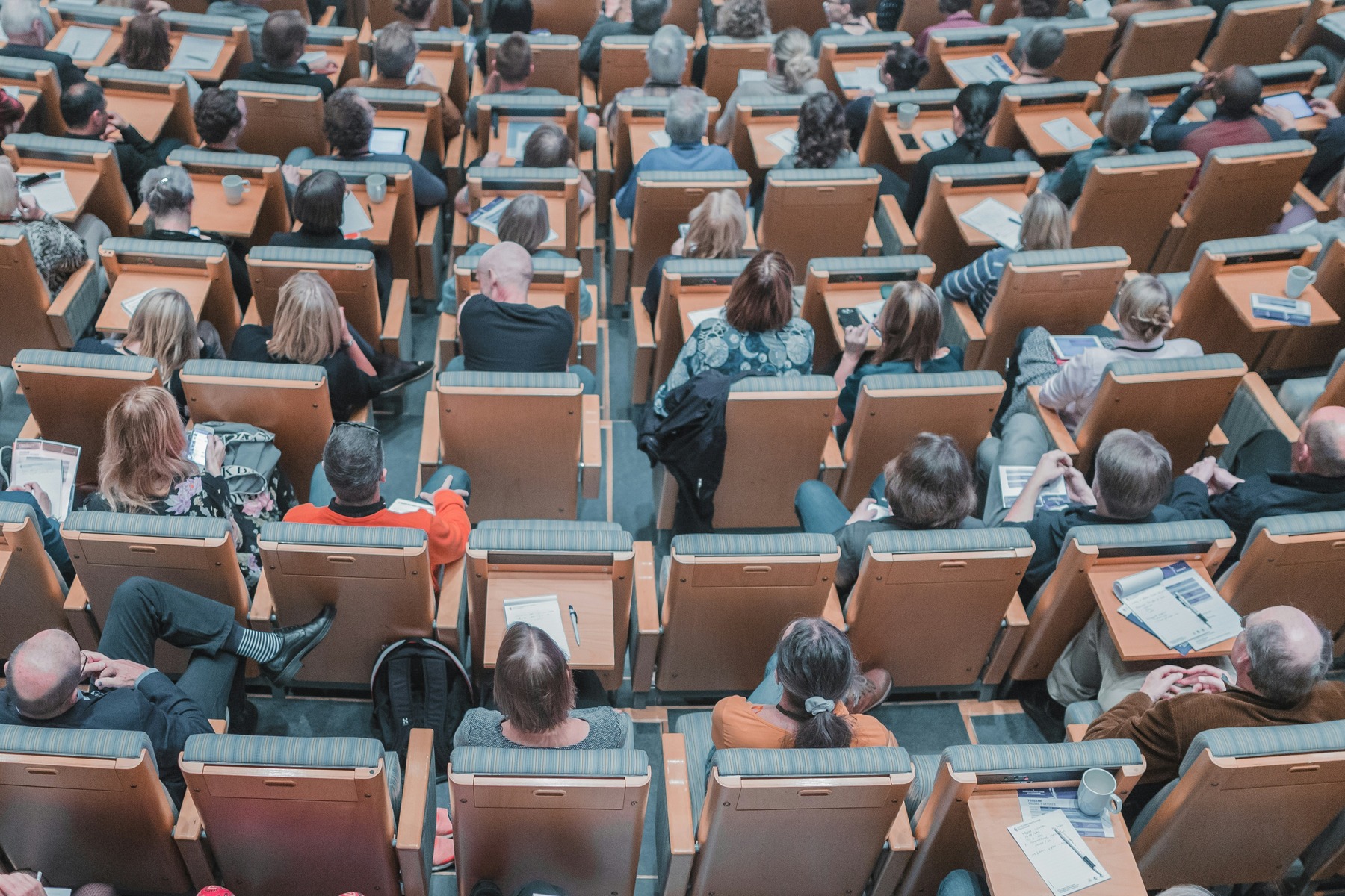Students listening to a lecture