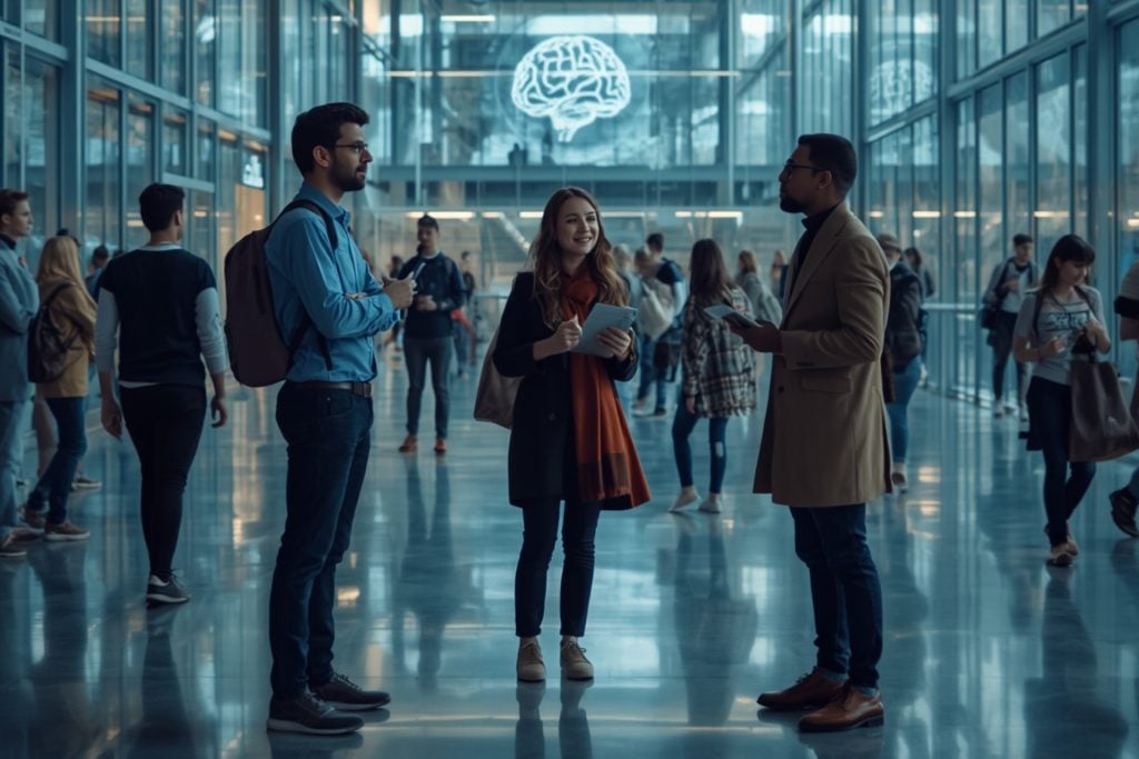 modern college students using AI in college